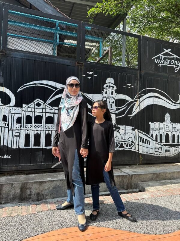 (ADULT) KAYLA LONG TOP - BLACK