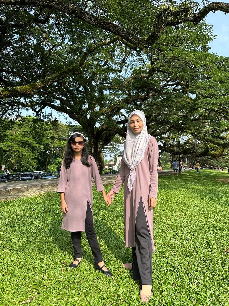 Dusty Purp pair 2 (KIDS) KAYLA LONG TOP - DUSTY PURPLE - Image 3