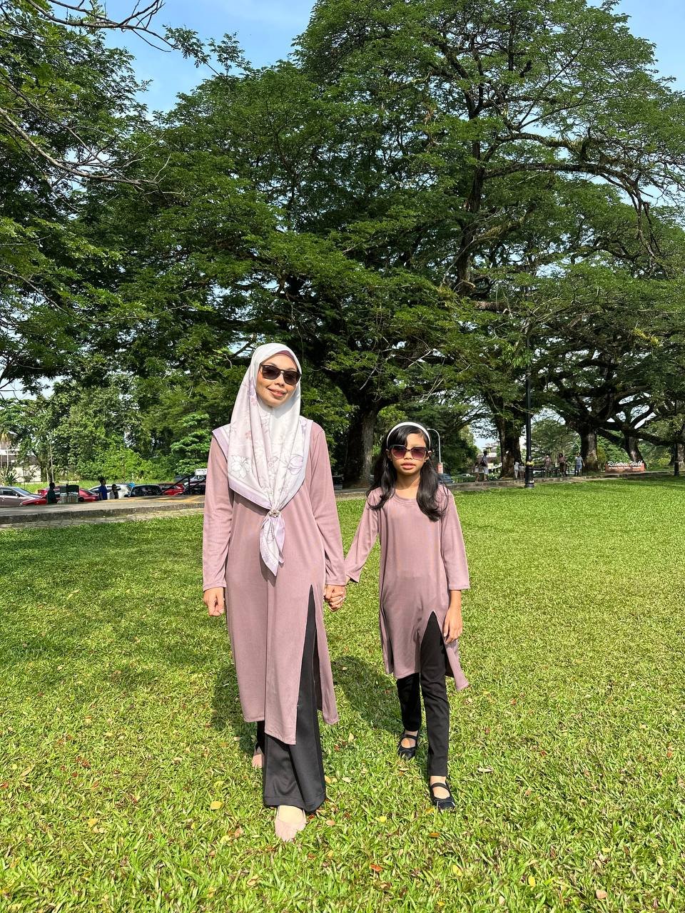 Dusty Purp pair (KIDS) KAYLA LONG TOP - DUSTY PURPLE - Image 2