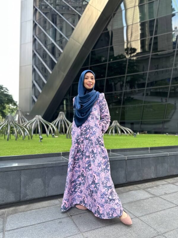 (ADULT) IRIS DRESS -PAISLEY PINK