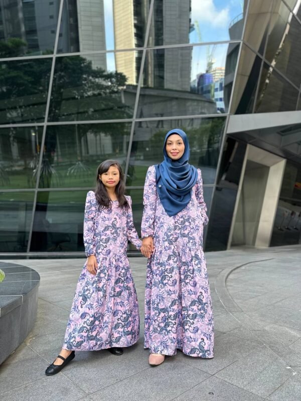 (ADULT) IRIS DRESS -PAISLEY PINK