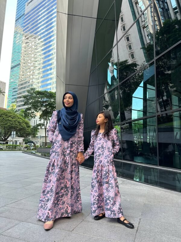 (KIDS) IRIS DRESS -PAISLEY PINK