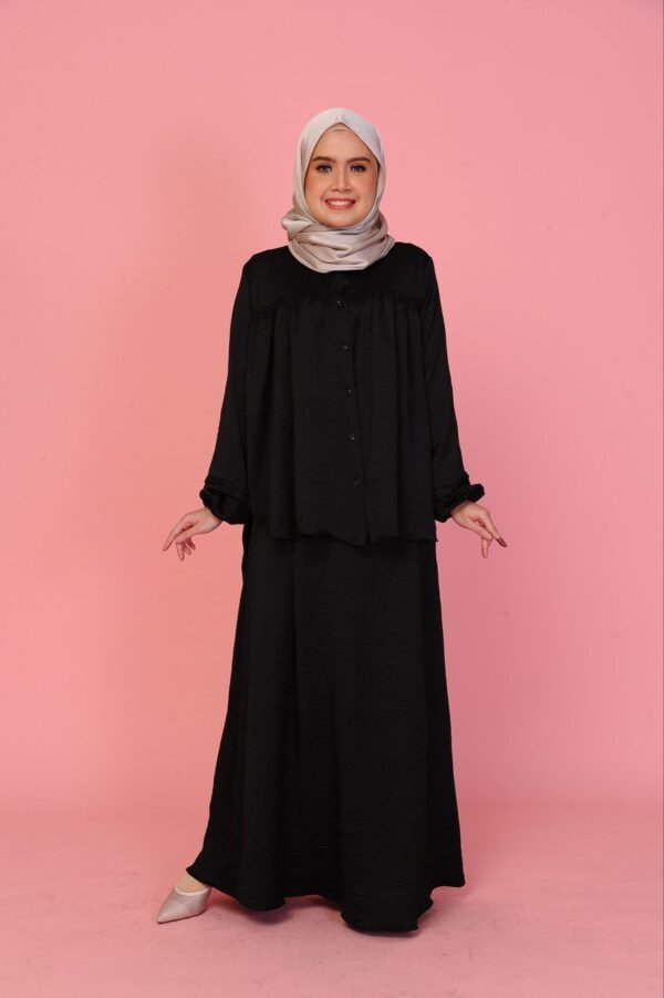 (ADULT) ALYSSA TOP & SKIRT -BLACK