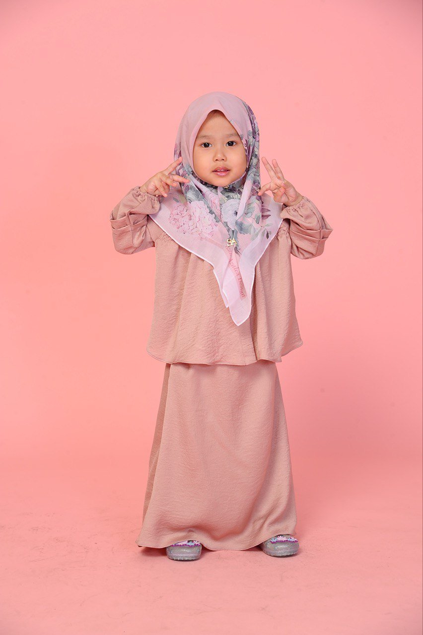 Dusty Pink Kids (KIDS) ALYSSA TOP & SKIRT -DUSTY PINK - Image 3