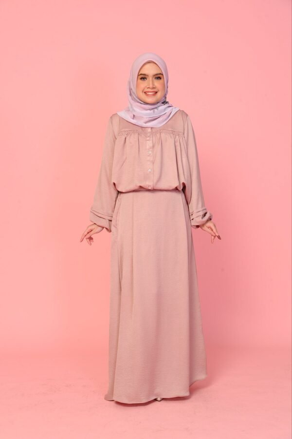(ADULT) ALYSSA TOP & SKIRT -DUSTY PINK