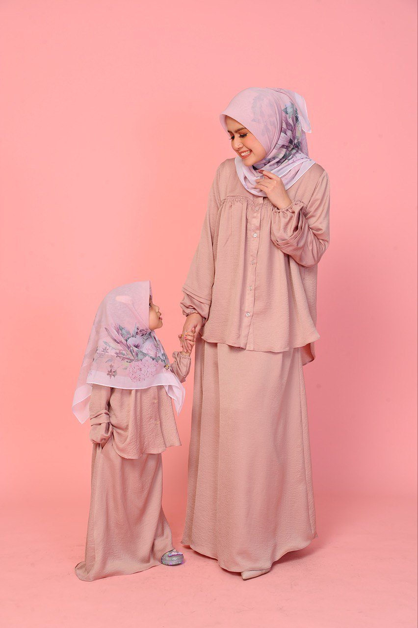 Dusty Pink Pair (KIDS) ALYSSA TOP & SKIRT -DUSTY PINK - Image 5
