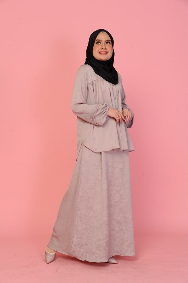 (ADULT) ALYSSA TOP & SKIRT -ROSY BROWN