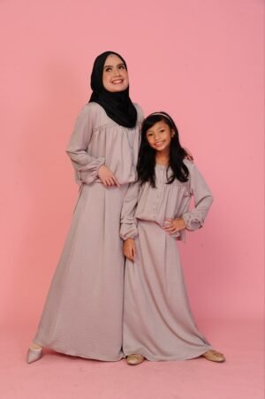 (KIDS) ALYSSA TOP & SKIRT -ROSY BROWN
