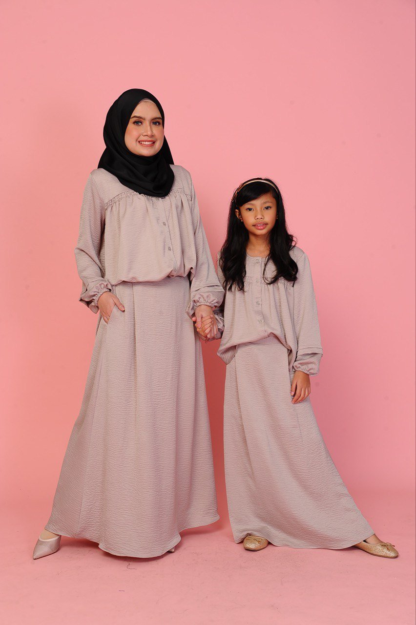 Rosy brown pair 2 (KIDS) ALYSSA TOP & SKIRT -ROSY BROWN - Image 2