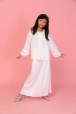(KIDS) ALYSSA TOP & SKIRT -WHITE