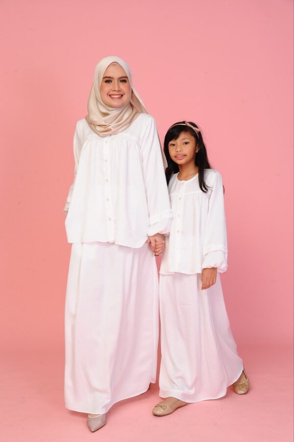 (ADULT) ALYSSA TOP & SKIRT -WHITE