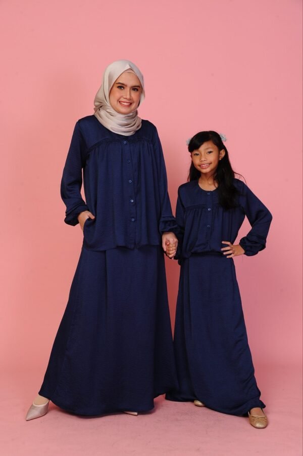 (KIDS) ALYSSA TOP & SKIRT -MIDNIGHT BLUE