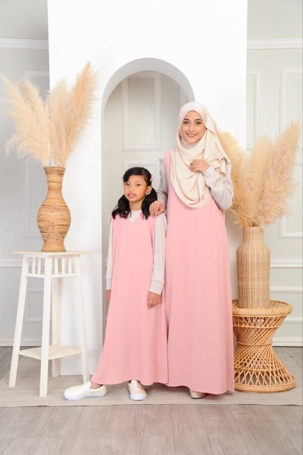 (ADULT) LOLA DRESS -FLAMINGO