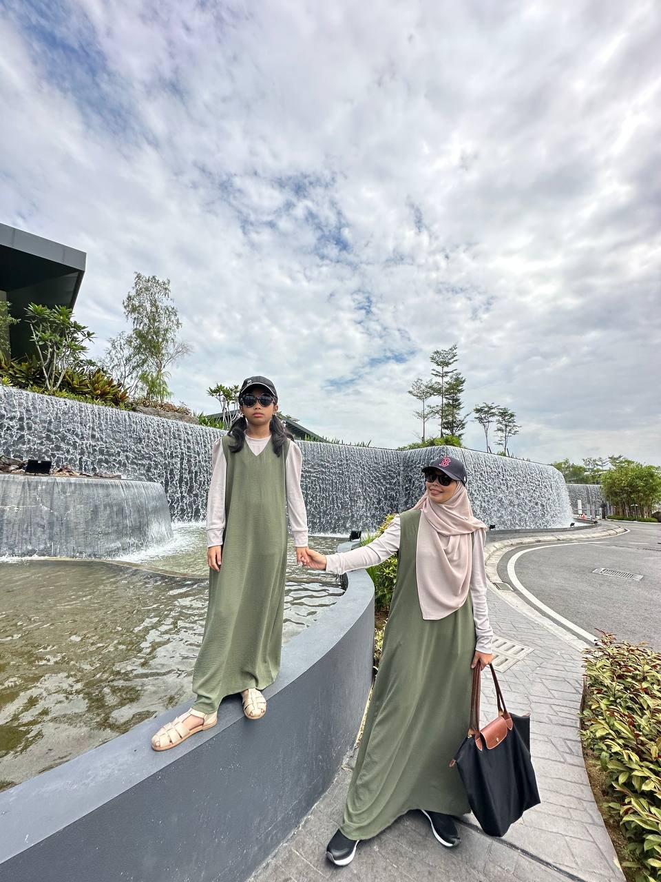 Matcha Pair 4 (ADULT) LOLA DRESS -MATCHA - Image 3