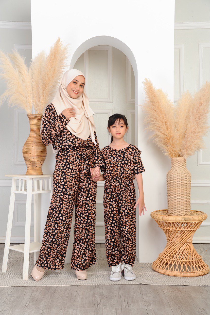 black blossom pair studio 3 (ADULT) AVERY JUMPSUIT -BLACK BLOSSOM - Image 6