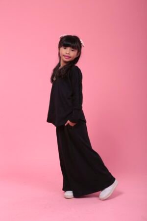 (KIDS) ASHLEY COMFORT WEAR -BLACK