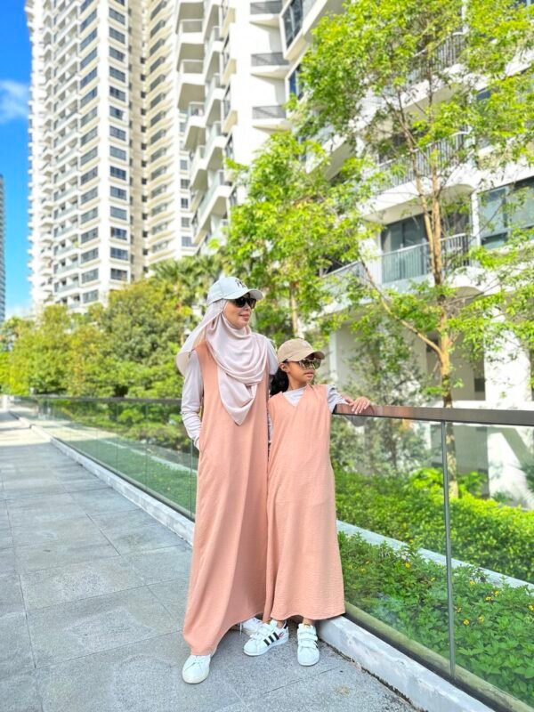 (ADULT) LOLA DRESS -BRASS BROWN