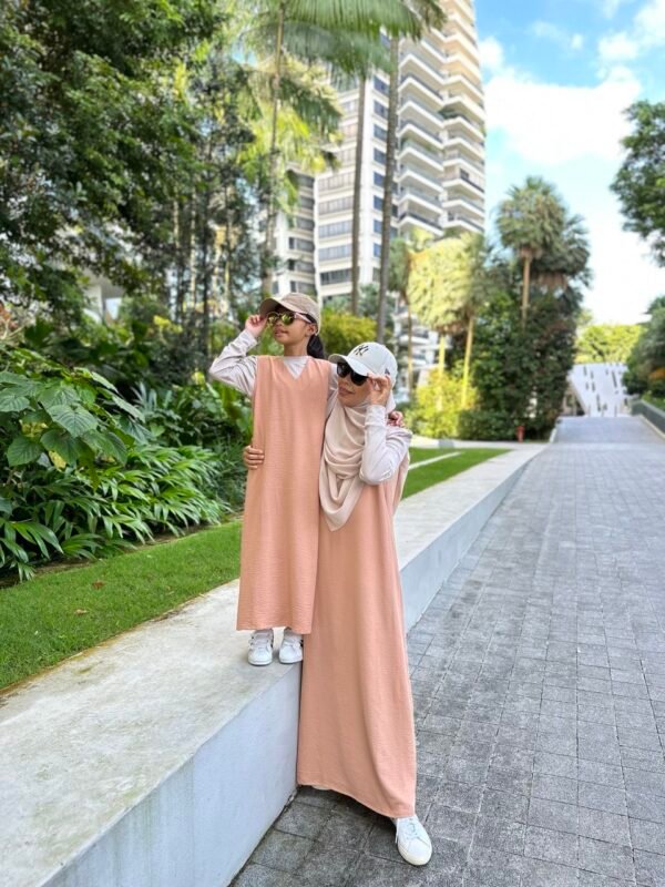 (KIDS) LOLA DRESS -BRASS BROWN