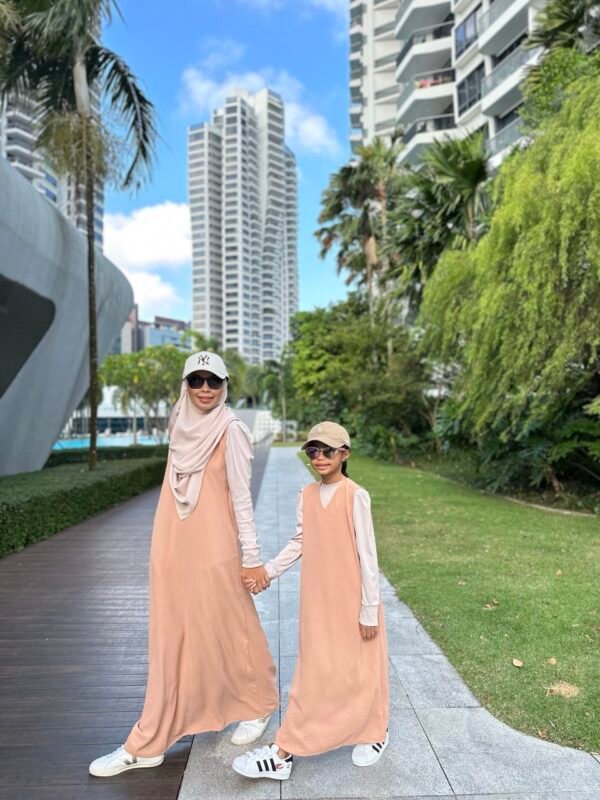 (ADULT) LOLA DRESS -BRASS BROWN