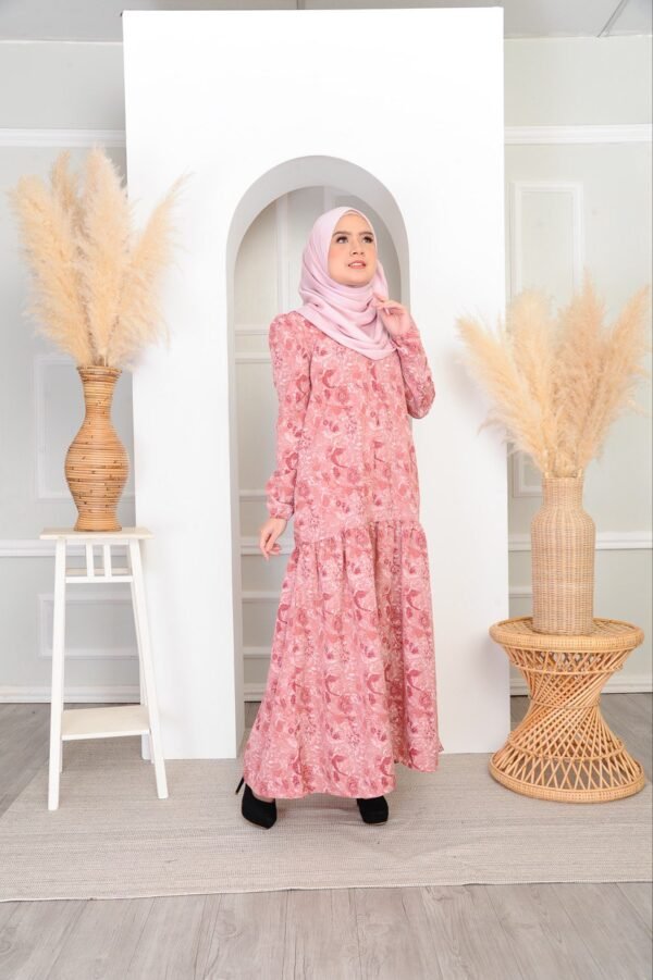 (ADULT) IRIS DRESS -DUSTY PINK