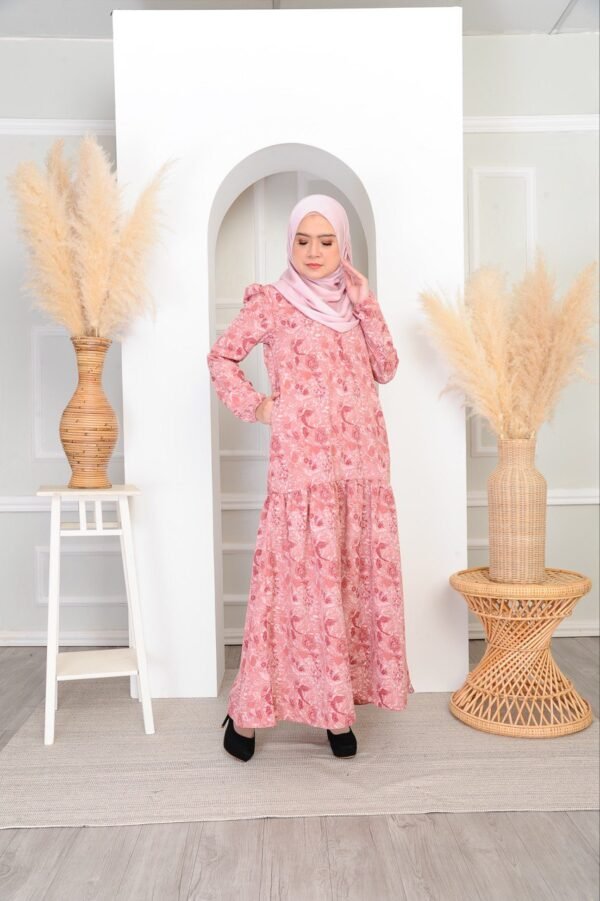 (ADULT) IRIS DRESS -DUSTY PINK
