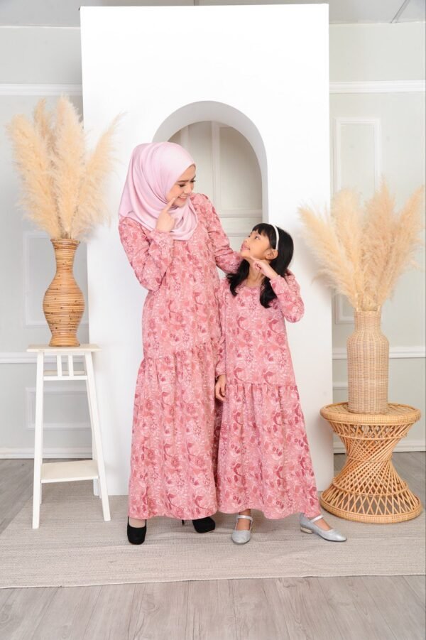 (KIDS) IRIS DRESS -DUSTY PINK