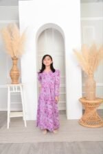 (KIDS) IRIS DRESS -DUSTY PURPLE - Image 2