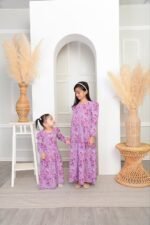 (KIDS) IRIS DRESS -DUSTY PURPLE - Image 3