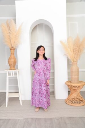 (KIDS) IRIS DRESS -DUSTY PURPLE