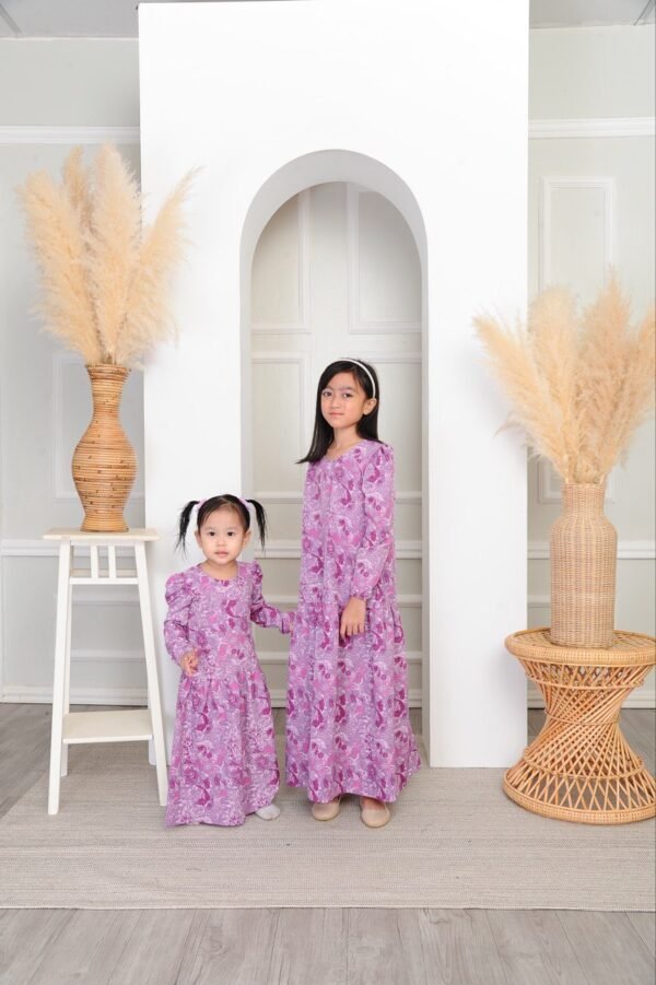 (KIDS) IRIS DRESS -DUSTY PURPLE