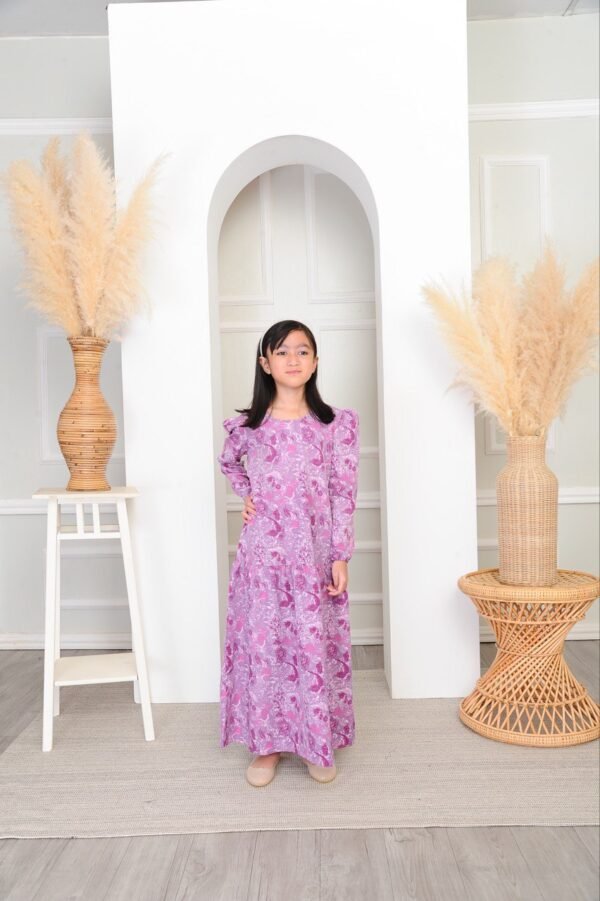 (KIDS) IRIS DRESS -DUSTY PURPLE