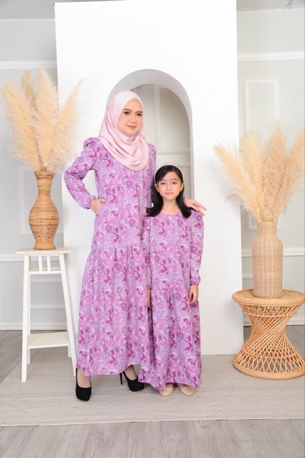 (KIDS) IRIS DRESS -DUSTY PURPLE