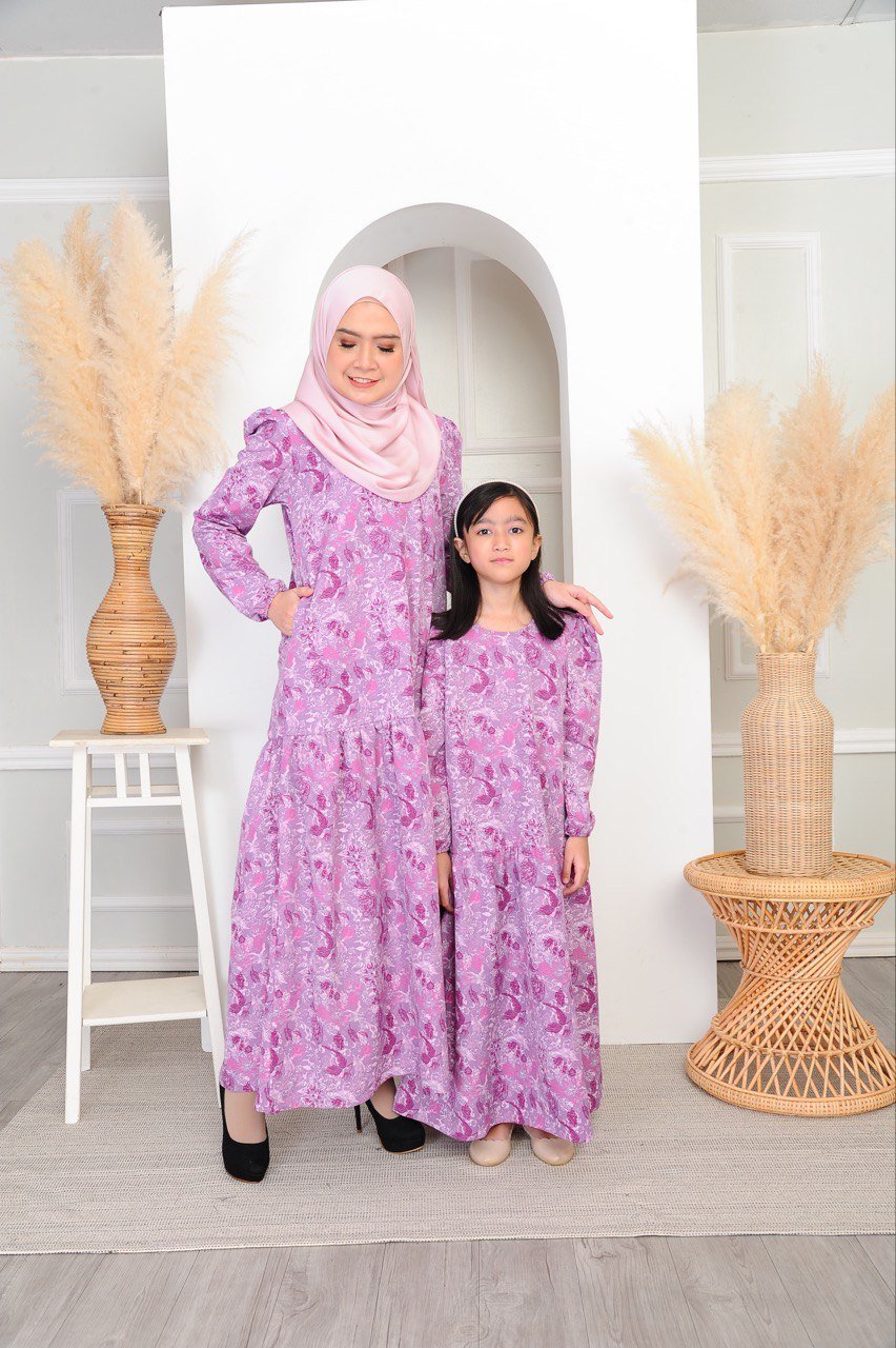 dusty purp pair 5 (ADULT) IRIS DRESS -DUSTY PURPLE - Image 6