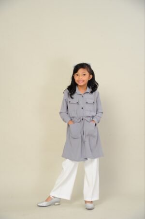 (KIDS) LEONA TUNIC -GREY