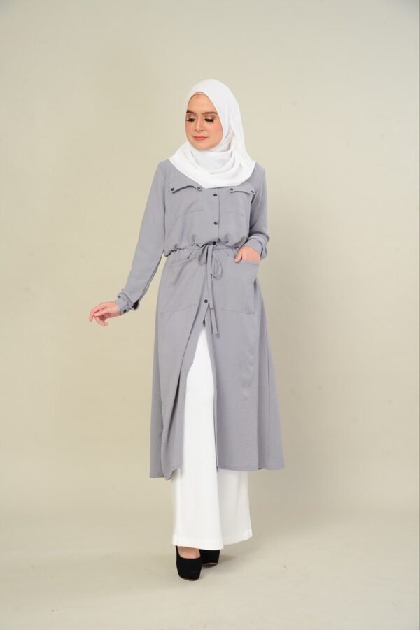 (ADULT) LEONA TUNIC -GREY