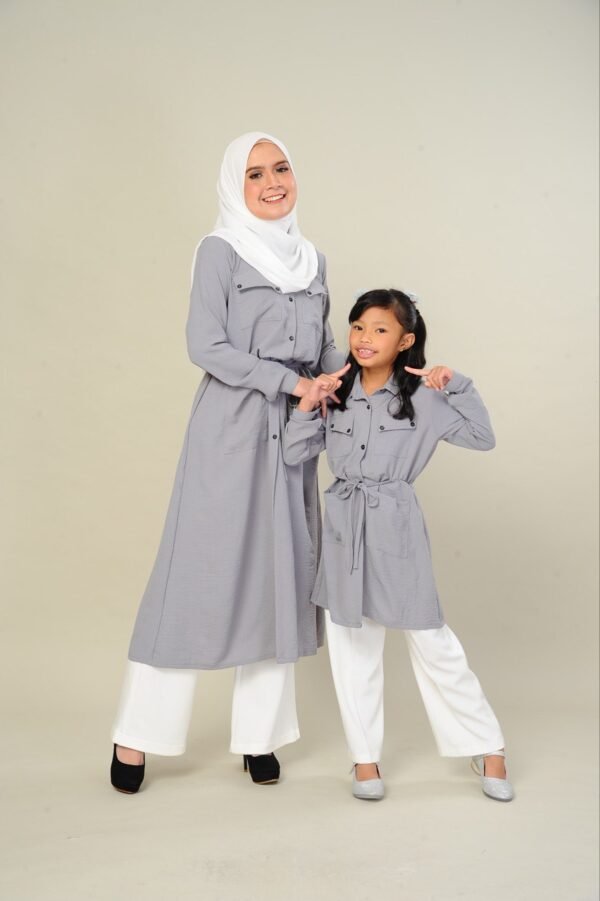 (KIDS) LEONA TUNIC -GREY
