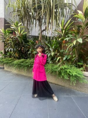 (KIDS) LEONA TUNIC -HOT PINK