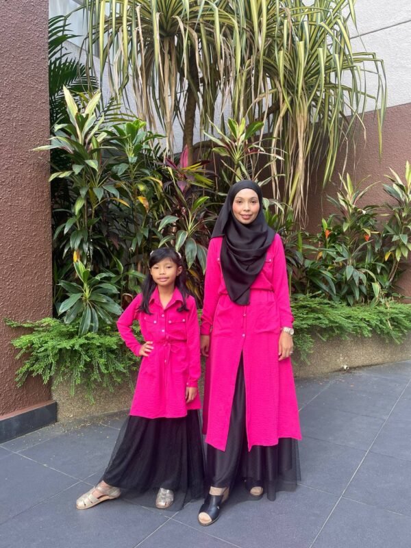 (KIDS) LEONA TUNIC -HOT PINK