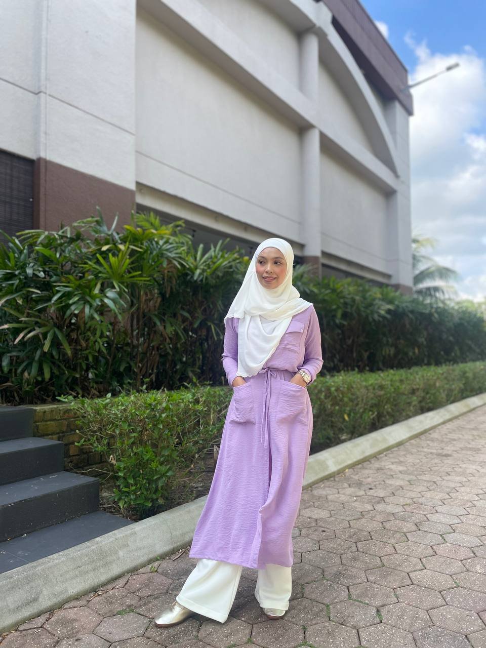 lilac mom (ADULT) LEONA TUNIC -LILAC - Image 1