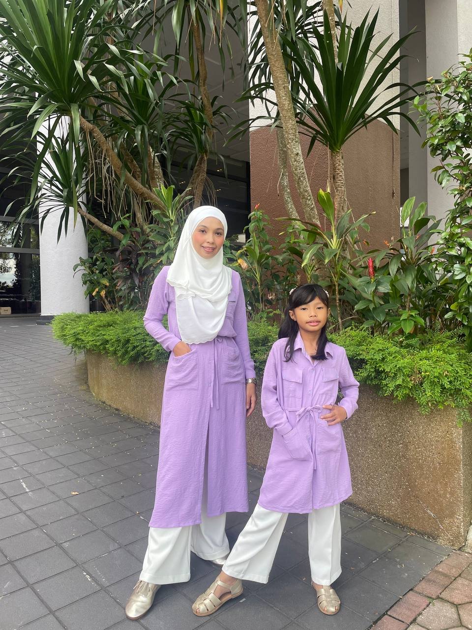 lilac pair (ADULT) LEONA TUNIC -LILAC - Image 5