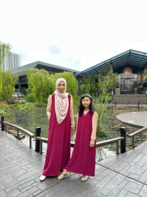 (ADULT) LOLA DRESS -MAROON