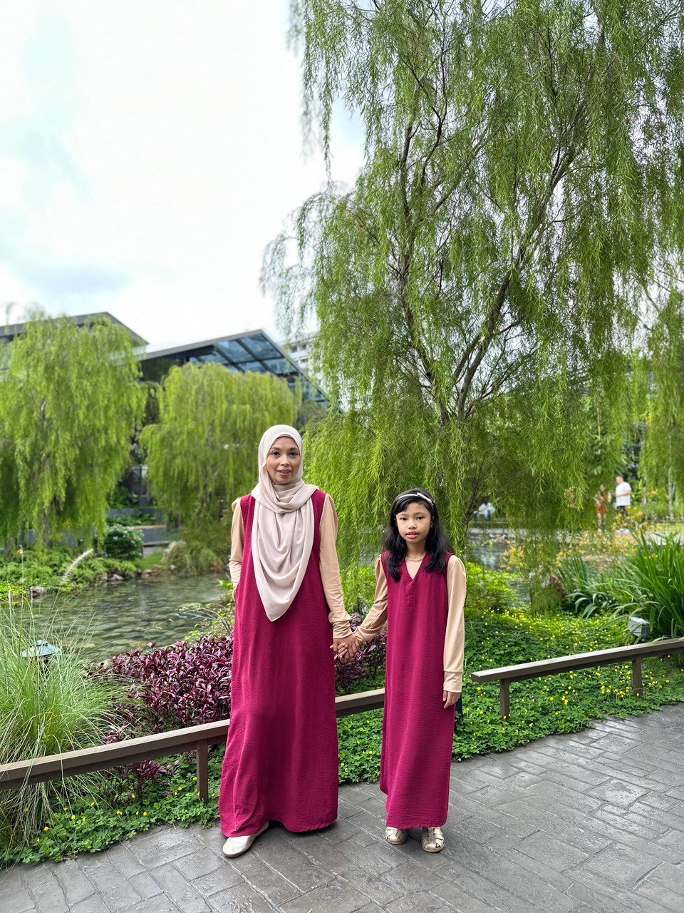 maroon pair 5 (ADULT) LOLA DRESS -MAROON - Image 2