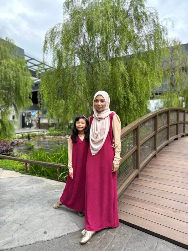 (ADULT) LOLA DRESS -MAROON