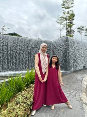 (KIDS) LOLA DRESS -MAROON