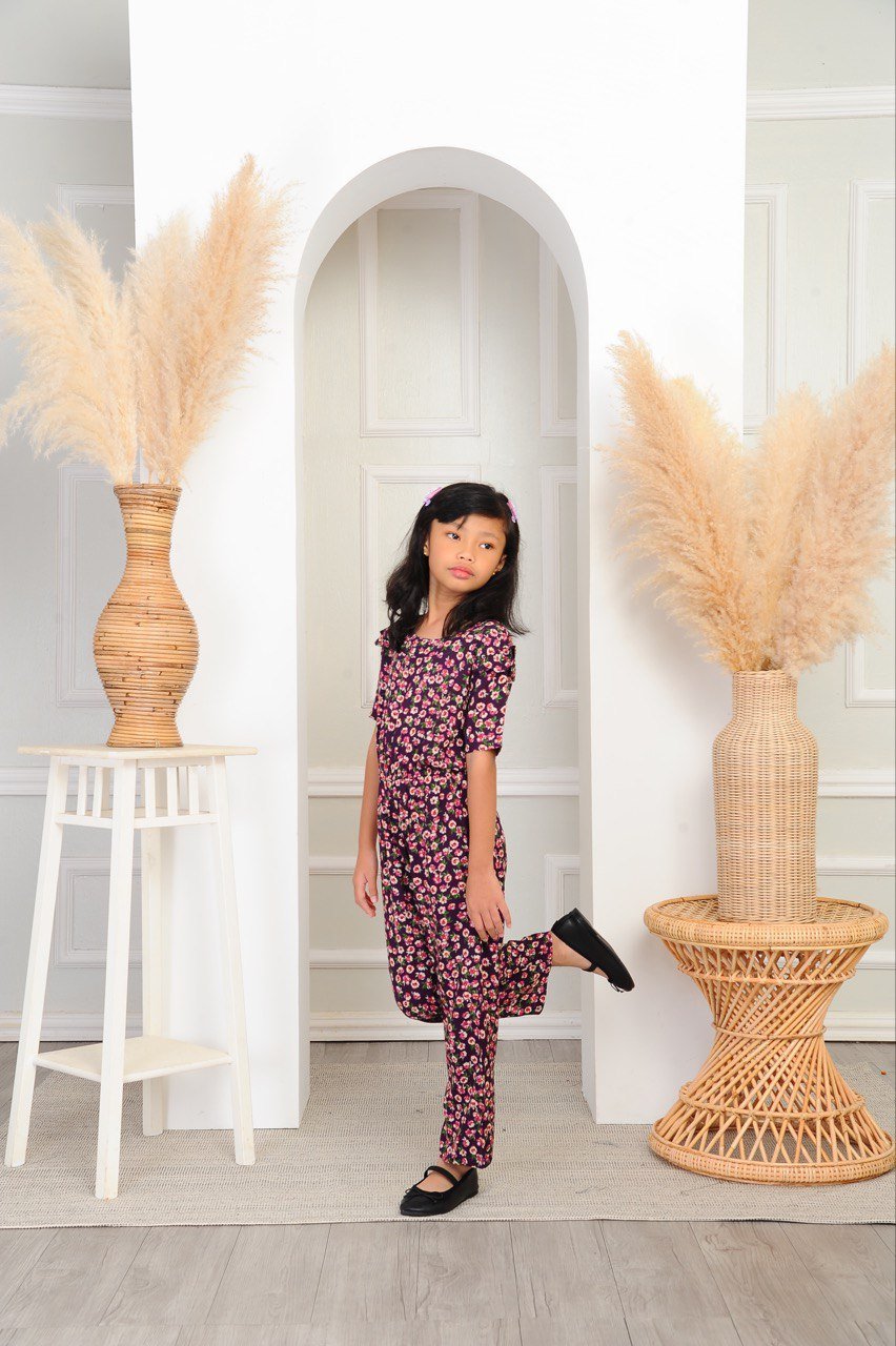 purp blossom kids studio 3 (KIDS) AVERY JUMPSUIT -PURPLE BLOSSOM - Image 2