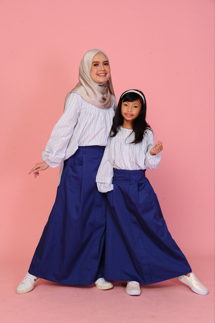 blue pair 3 (ADULT) FREDA TOP & SKIRT -BLUE - Image 6