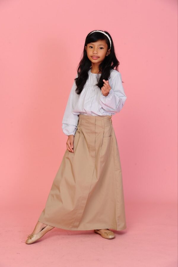 (KIDS) FREDA TOP & SKIRT -KHAKI
