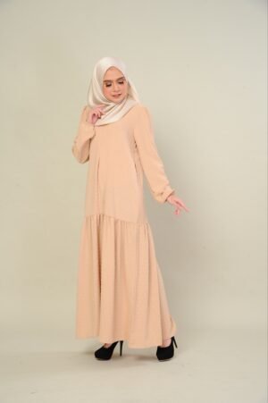 (ADULT) CAMILLE DRESS -NUDE