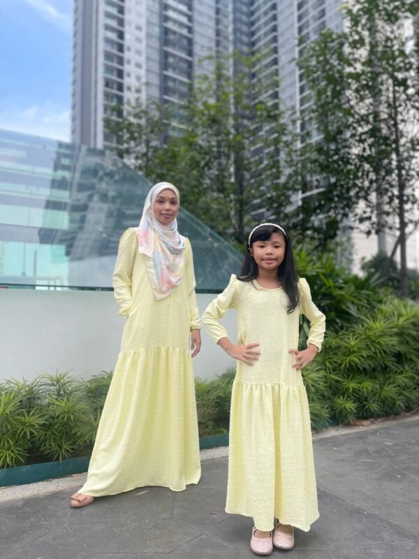 (KIDS) CAMILLE DRESS -SOFT YELLOW