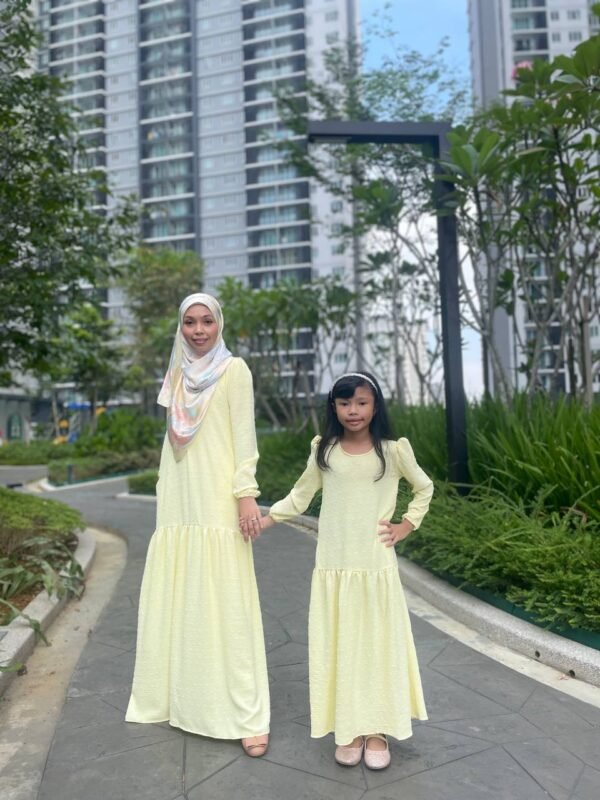 (KIDS) CAMILLE DRESS -SOFT YELLOW